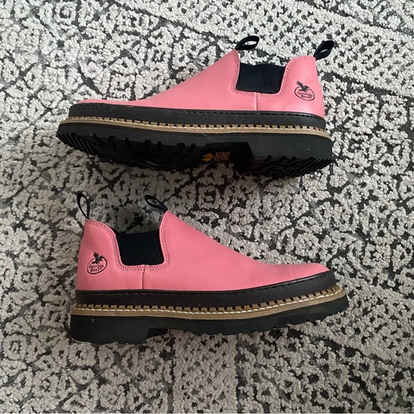 Georgia Boot | Romeo slip on Chelsea in pink - Picture 4 of 9